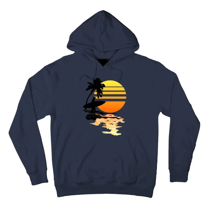 Surfing Sunrise Tall Hoodie