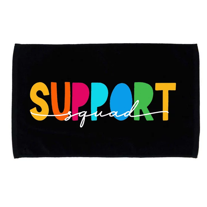 School Support Services Team Teacher Support Squad Microfiber Hand Towel