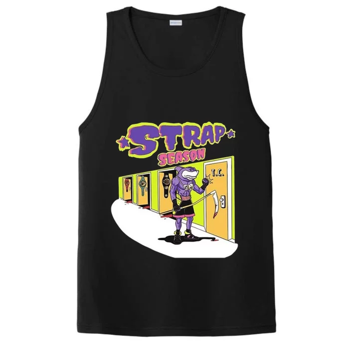 Strap Season Strap Season Funny Shark Boxing Performance Tank