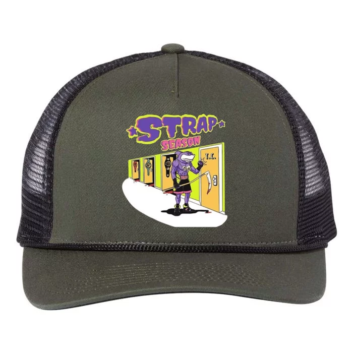 Strap Season Strap Season Funny Shark Boxing Retro Rope Trucker Hat Cap