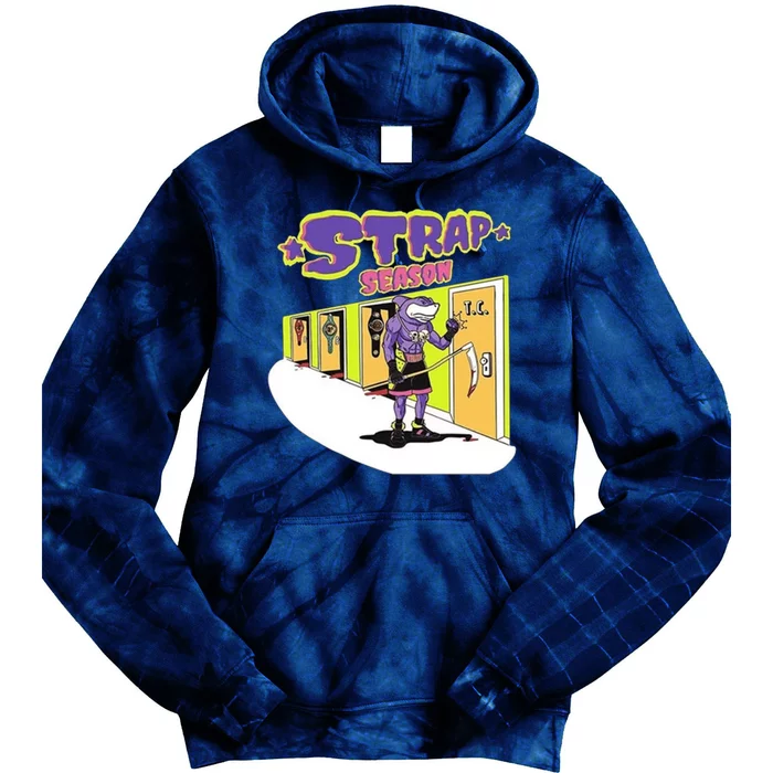 Strap Season Strap Season Funny Shark Boxing Tie Dye Hoodie