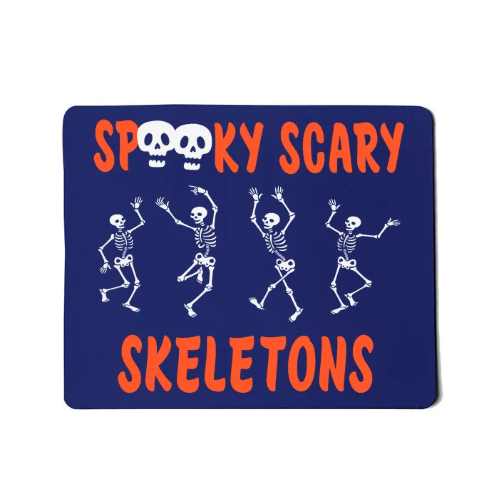 Spooky Scary Skeletons Dance Halloween Day Mousepad