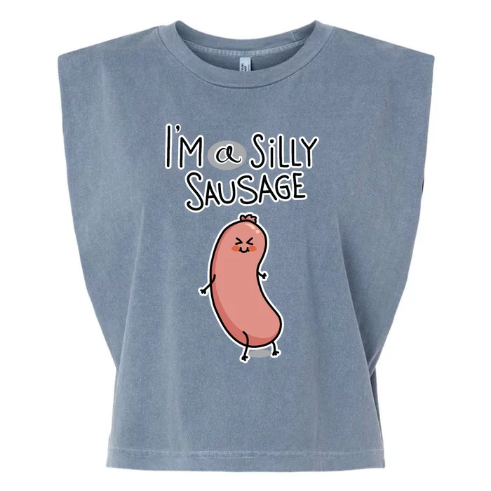 Silly Sausage Garment-Dyed Women's Muscle Tee