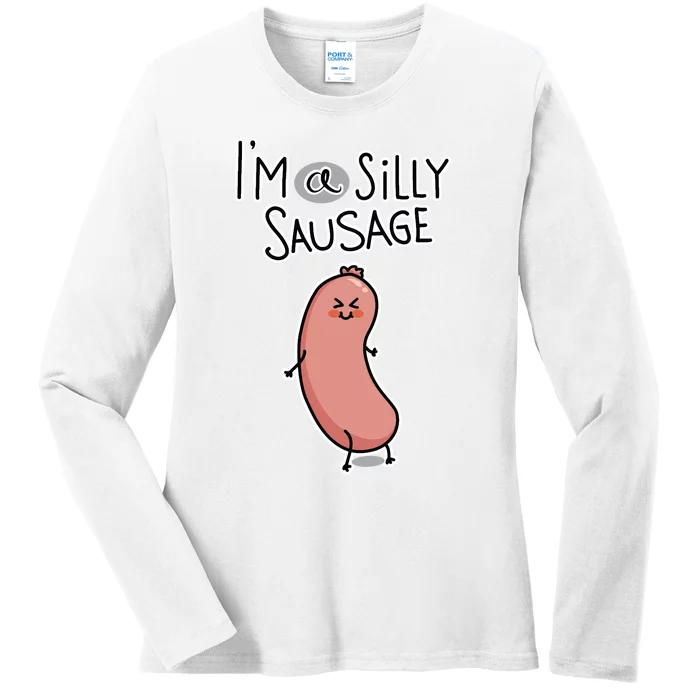 Silly Sausage Ladies Long Sleeve Shirt