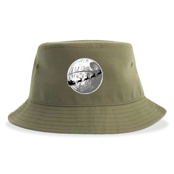 Santas Sleigh Space Star Planet Sustainable Bucket Hat