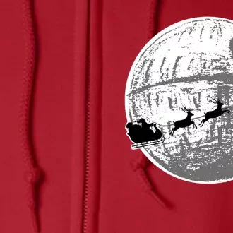 Santas Sleigh Space Star Planet Full Zip Hoodie