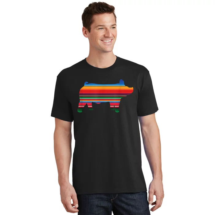 Show Swine Serape Pig T-Shirt