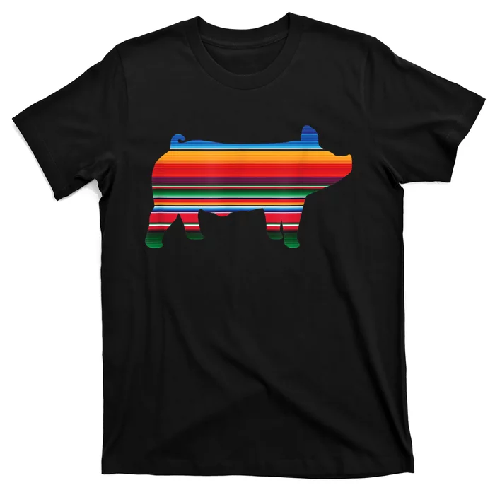 Show Swine Serape Pig T-Shirt