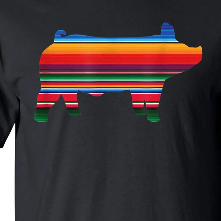 Show Swine Serape Pig Tall T-Shirt