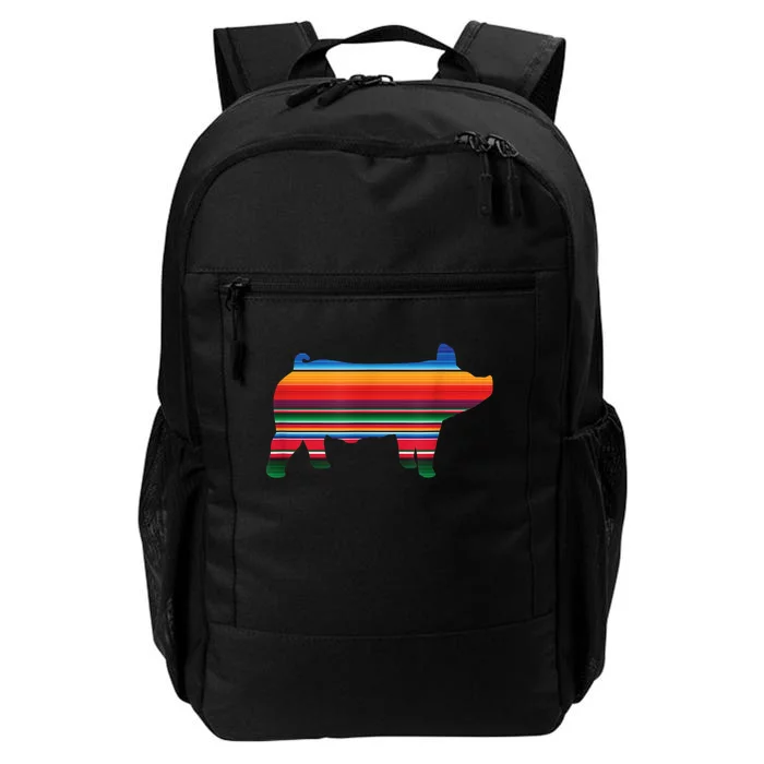 Show Swine Serape Pig Daily Commute Backpack