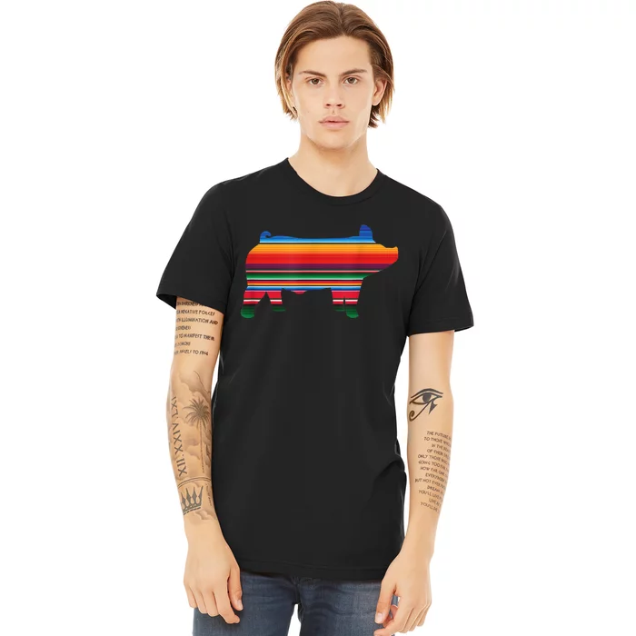 Show Swine Serape Pig Premium T-Shirt