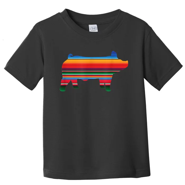 Show Swine Serape Pig Toddler T-Shirt