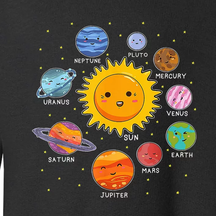 Solar System Space Planets For Stem Toddler Sweatshirt