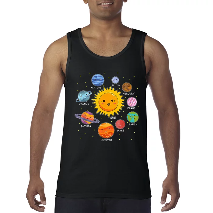 Solar System Space Planets For Stem Tank Top