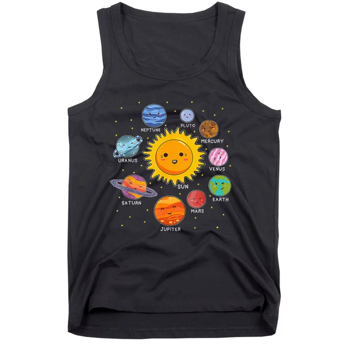 Solar System Space Planets For Stem Tank Top