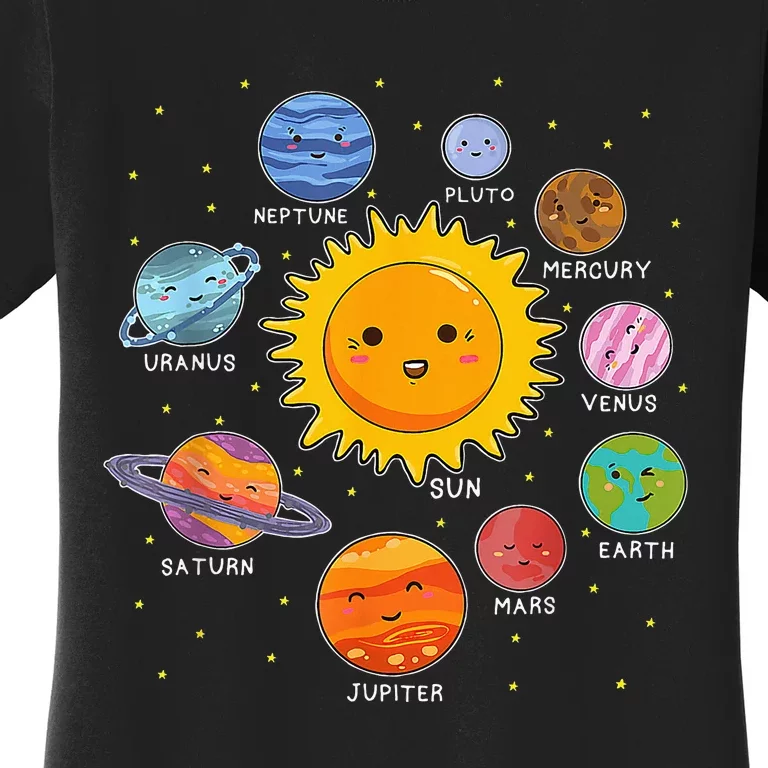 Solar System Space Planets For Stem Women's T-Shirt