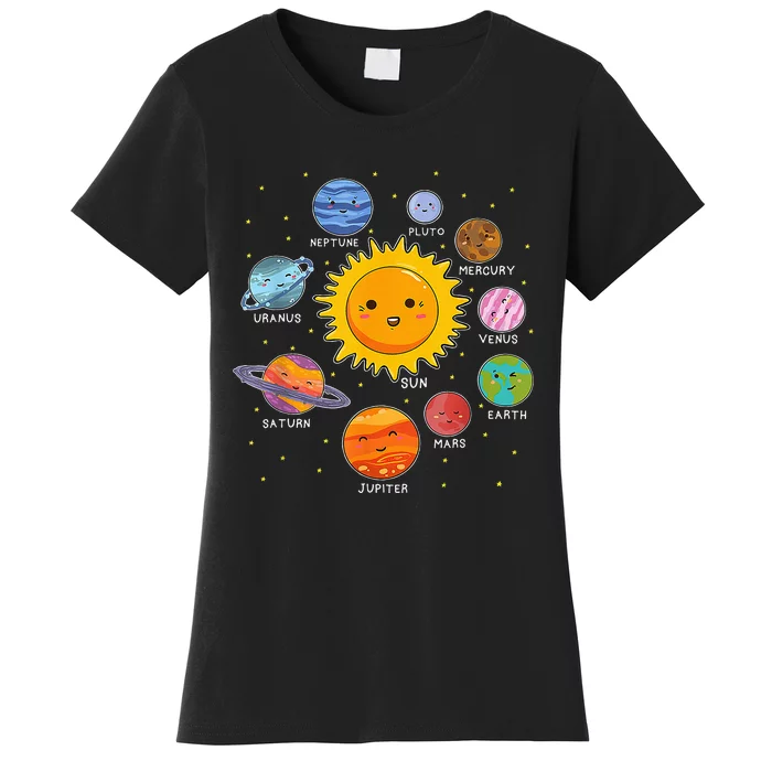 Solar System Space Planets For Stem Women's T-Shirt