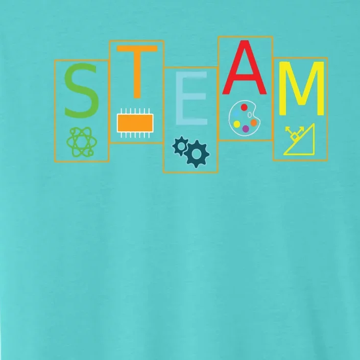 STEAM Symbols STEM Science Engineering ART Math Tee ChromaSoft Performance T-Shirt