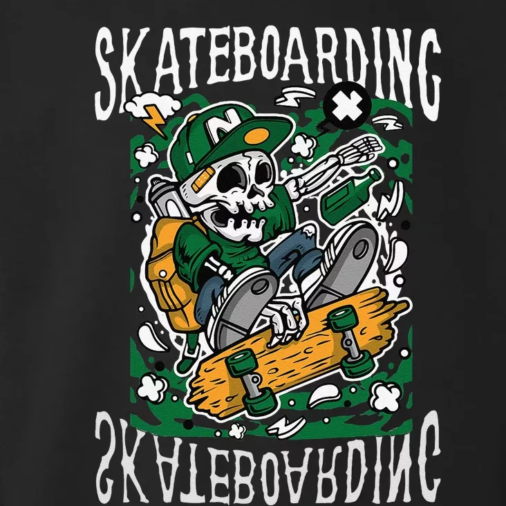 SkateBoarding Skull SkateBoard Santa Cruz Street Wear Toddler Hoodie