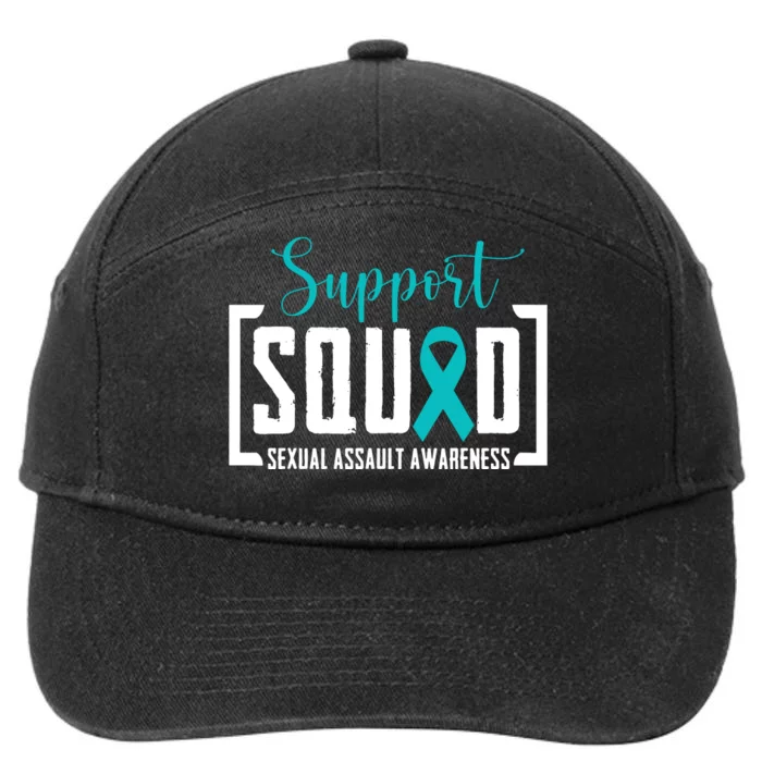 Support Squad Sexual Assault Awareness Month Support Victim 7-Panel Snapback Hat