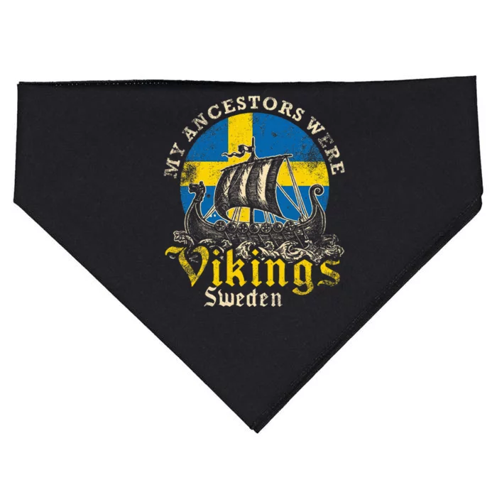 Swedish Sweden Swede Viking Ship Flag USA-Made Doggie Bandana