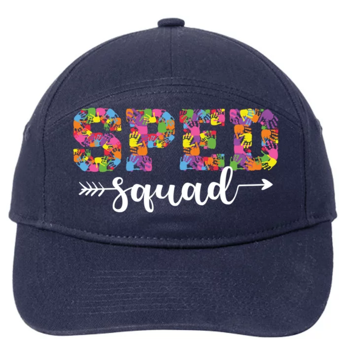 Sped Squad Special Education Inclusion Teacher Cool Gift 7-Panel Snapback Hat