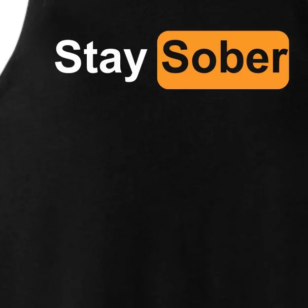 Stay Sober Ladies Tri-Blend Wicking Tank