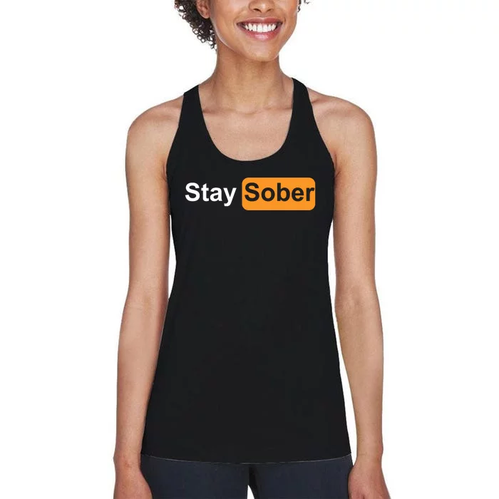 Stay Sober Women's Racerback Tank