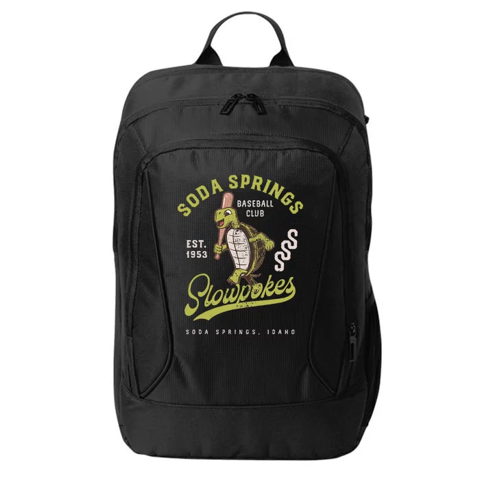 Soda Springs Slowpokes Retro Minor League Baseball Team City Backpack