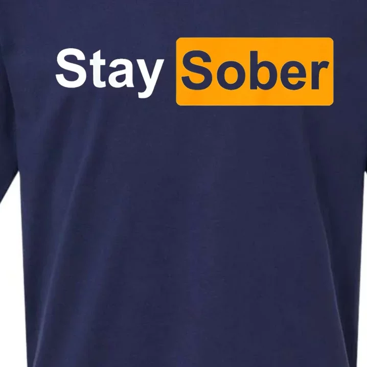 Stay Sober Sueded Cloud Jersey T-Shirt