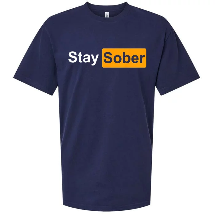 Stay Sober Sueded Cloud Jersey T-Shirt