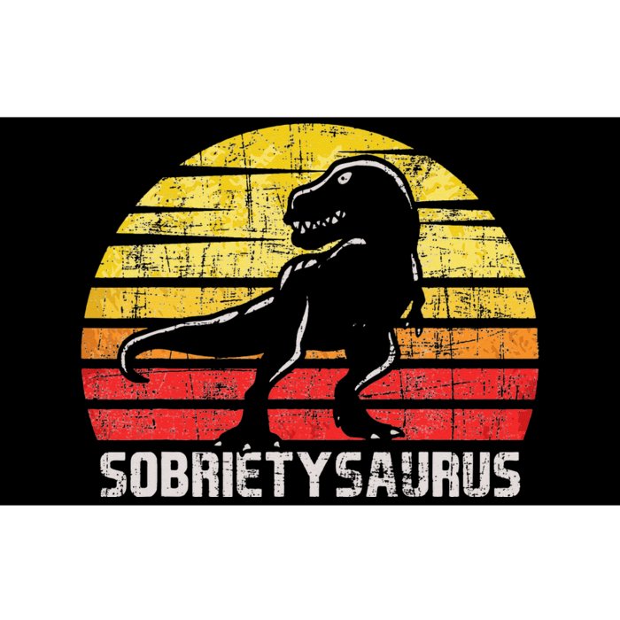 Sobrietysaurus Sober Sobriety Anniversary Recovery AA NA Bumper Sticker