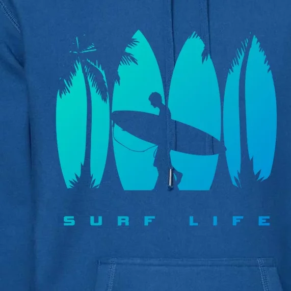 Surfing Surfer Surf Gift Premium Hoodie