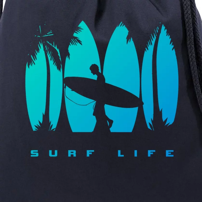 Surfing Surfer Surf Gift Drawstring Bag