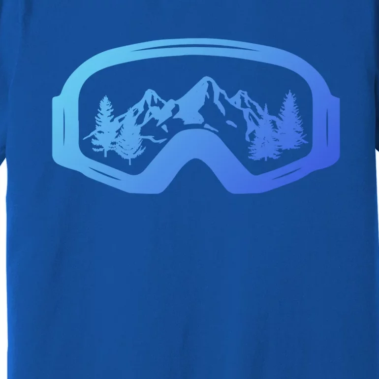 Ski Snowboard Skiing Goggles For Skiing Love Skiing Gift Premium T-Shirt