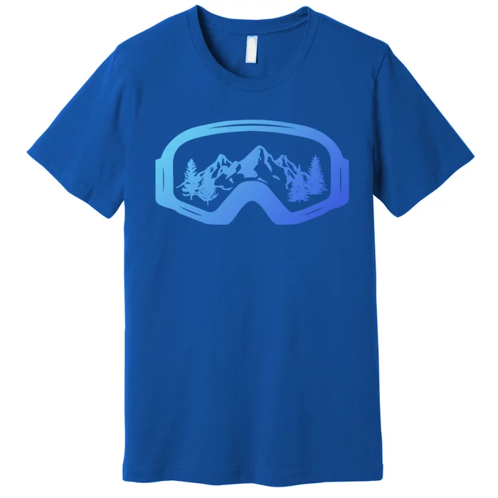 Ski Snowboard Skiing Goggles For Skiing Love Skiing Gift Premium T-Shirt