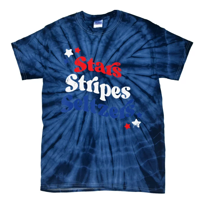 Stars Stripes Seltzers Tie-Dye T-Shirt