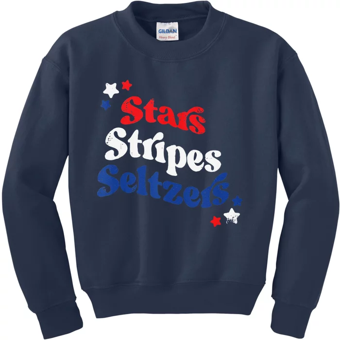 Stars Stripes Seltzers Kids Sweatshirt