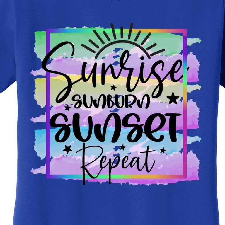 Sunrise Sunburn Sunset Repeat Cool Gift Women's T-Shirt