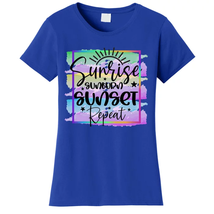 Sunrise Sunburn Sunset Repeat Cool Gift Women's T-Shirt