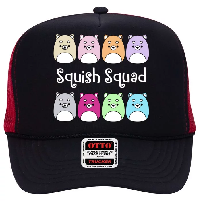 Squish Squad Stuffed Animal High Crown Mesh Trucker Hat