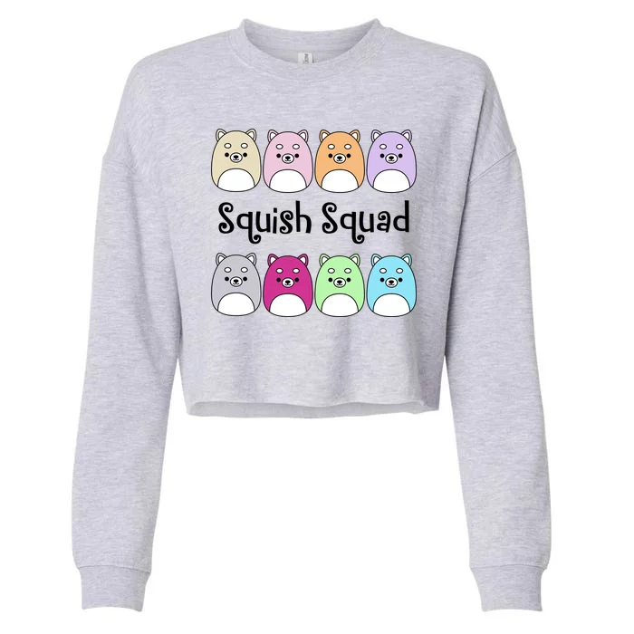 Squish Squad Stuffed Animal Cropped Pullover Crew