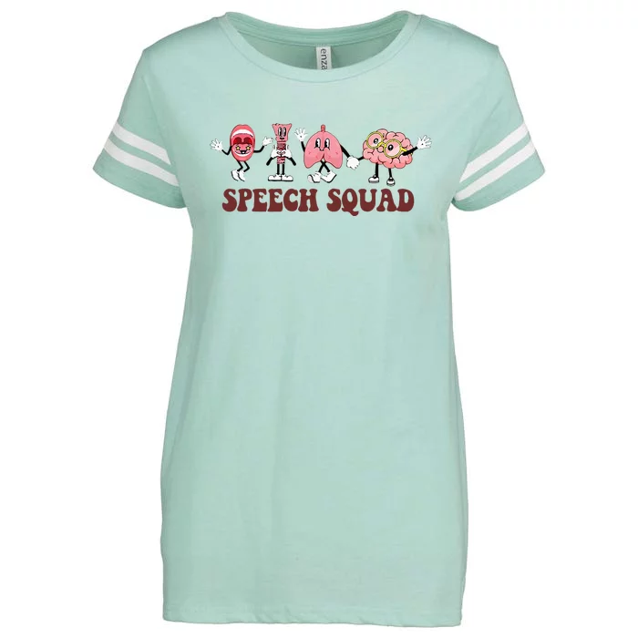 Speech Squad Speech Language Pathologist Speech Therapy SLP Enza Ladies Jersey Football T-Shirt