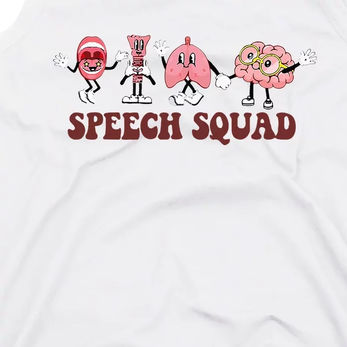 Speech Squad Speech Language Pathologist Speech Therapy SLP Tank Top