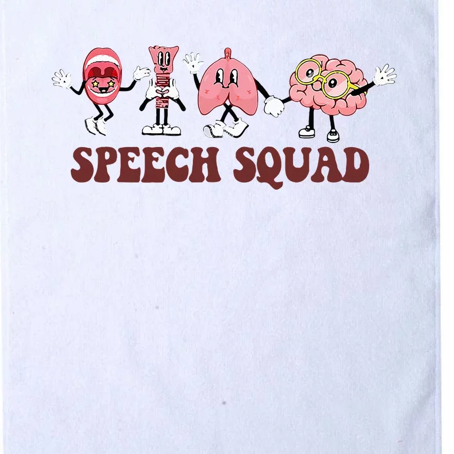 Speech Squad Speech Language Pathologist Speech Therapy SLP Platinum Collection Golf Towel