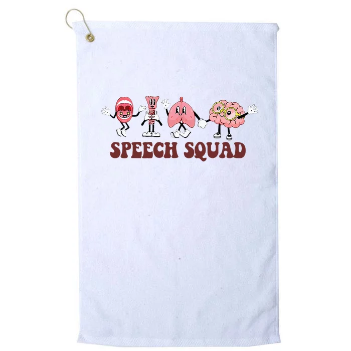 Speech Squad Speech Language Pathologist Speech Therapy SLP Platinum Collection Golf Towel