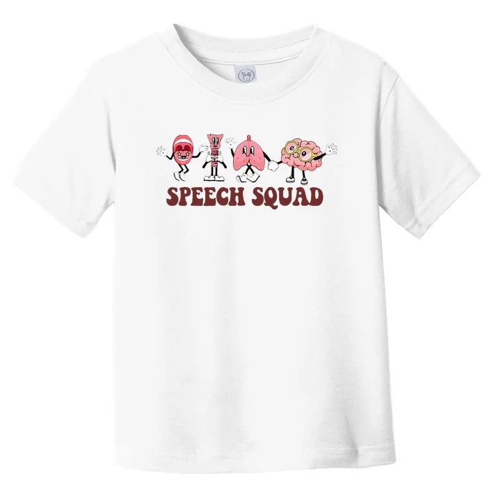 Speech Squad Speech Language Pathologist Speech Therapy SLP Toddler T-Shirt