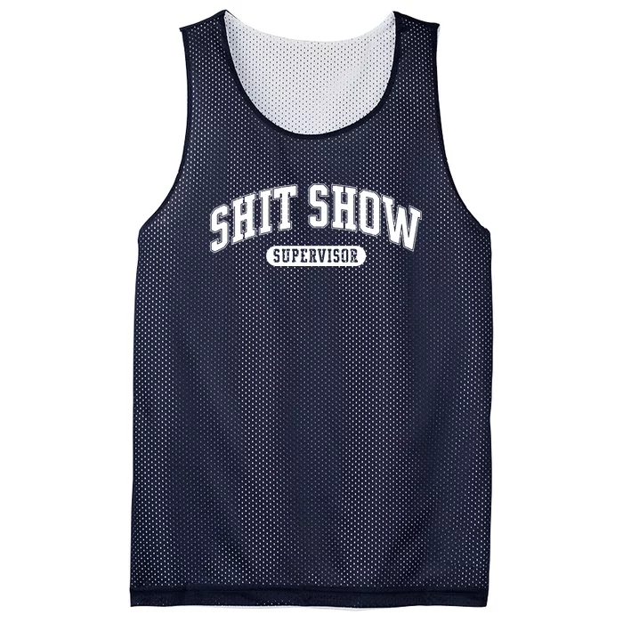 Shit Show Supervisor Mesh Reversible Basketball Jersey Tank