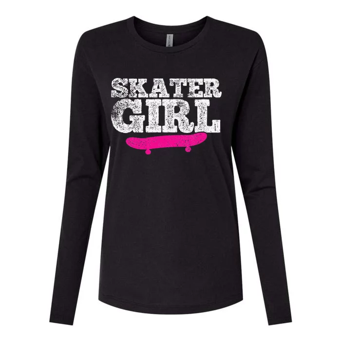 Skater  Skateboard Skateboarding for Skateboarder Womens Cotton Relaxed Long Sleeve T-Shirt