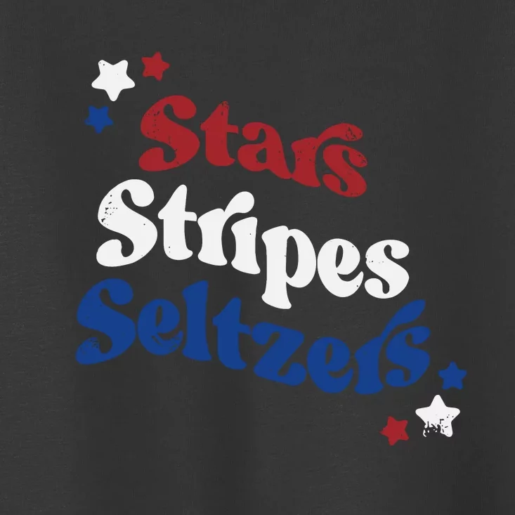 Stars Stripes Seltzers Patriotic Day Toddler T-Shirt